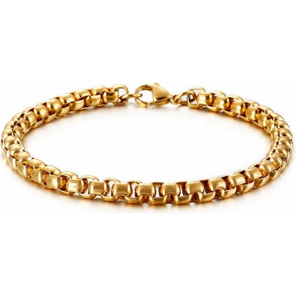 Impress Jewelry Náramok z chirurgickej ocele Wheels Zlatý 2-4 mm / 17 66839792