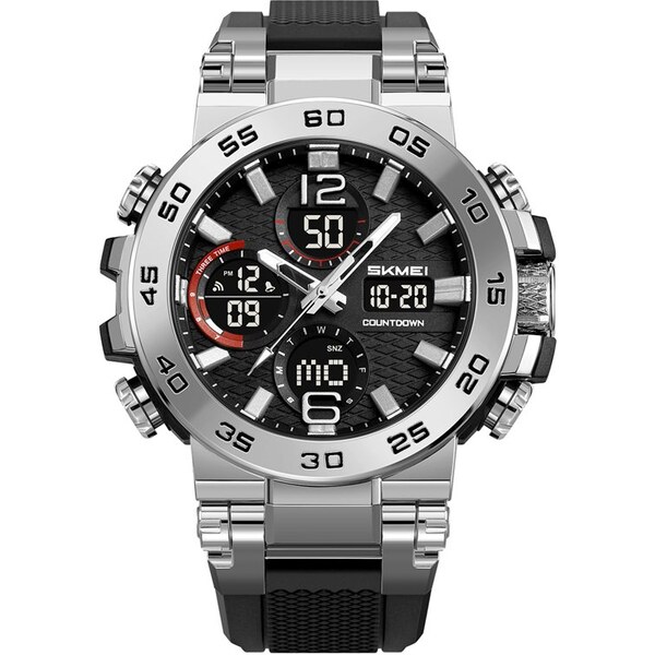 Skmei 2499 pánske duálne hodinky Megatron Strieborné 66839801