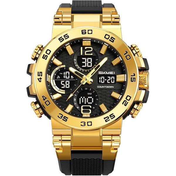 Skmei 2499 pánske duálne hodinky Megatron Zlaté 66839802