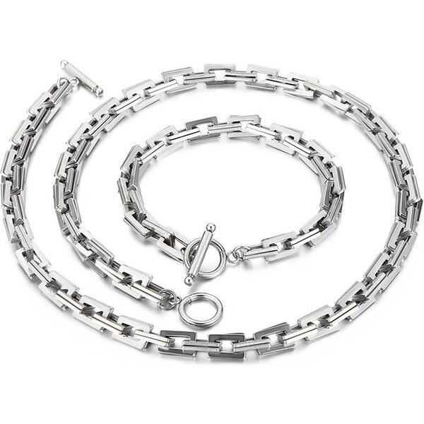 Impress Jewelry Súprava z chirurgickej ocele náhrdelník + náramok 66839838
