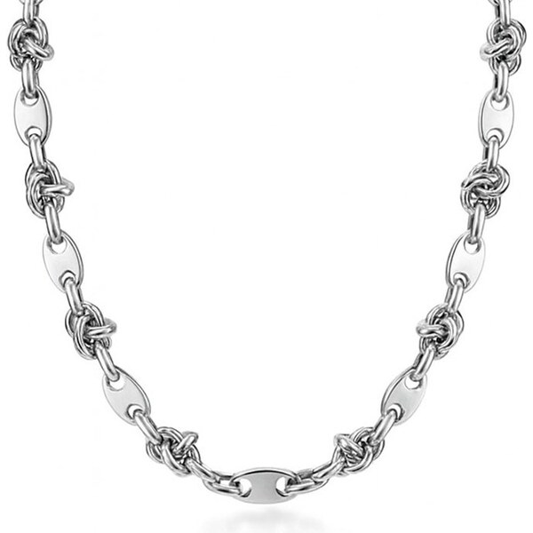 Impress Jewelry Náhrdelník z chirurgickej ocele Looper Strieborný 66839836