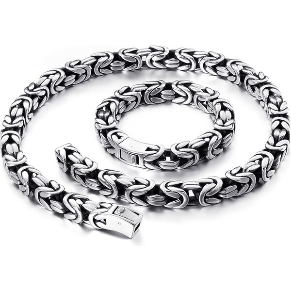 Impress Jewelry Masívny oceľový set náhrdelník + náramok Brooklyn 66839837