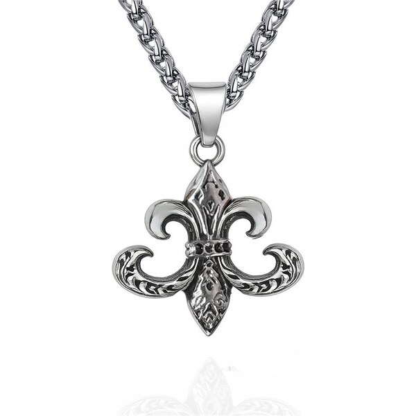 Impress Jewelry Prívesok z chirurgickej ocele Ľalia Templárov 66839842