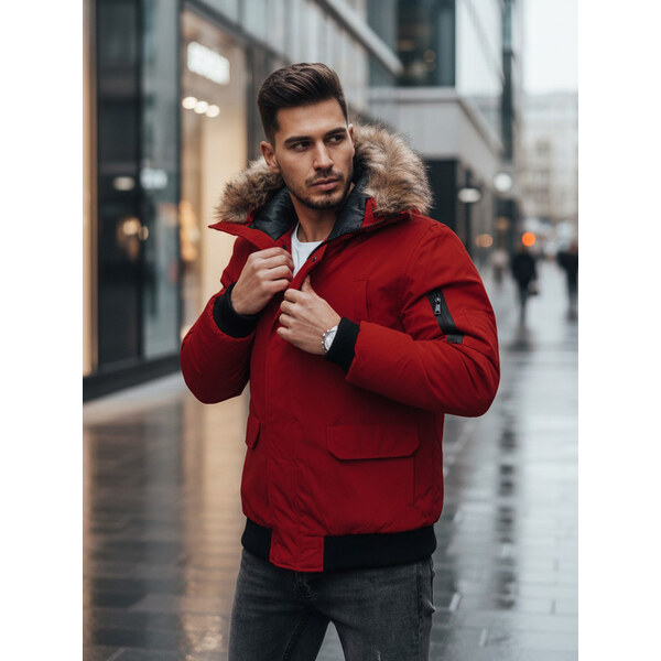 BASIC Vínová krátka parka TX4309 36376362