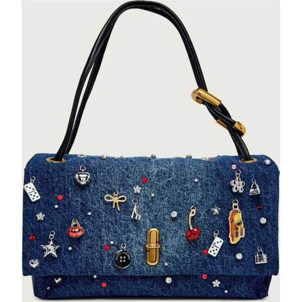 Marc Jacobs Džínsová kabelka na rameno The Trinket Charm Denim Large 66840971