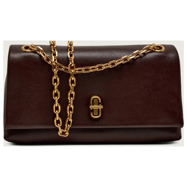 Marc Jacobs Kožená kabelka na rameno The Dual Chain Mini Bag 66840972