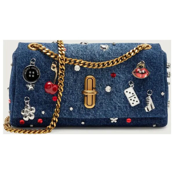 Marc Jacobs Džínsová kabelka na rameno The Trinket Charm Denim Dual 66840974