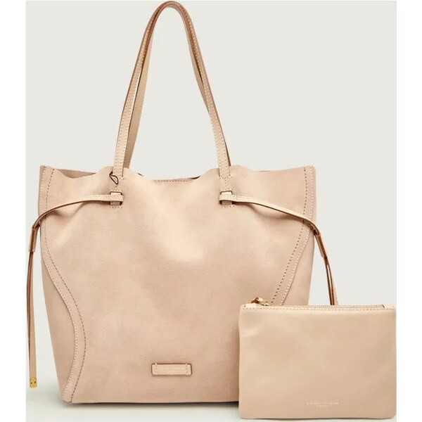 GIANNI CHIARINI Shopper kabelka + príručná taštička VIOLETTE | semiš 66833509