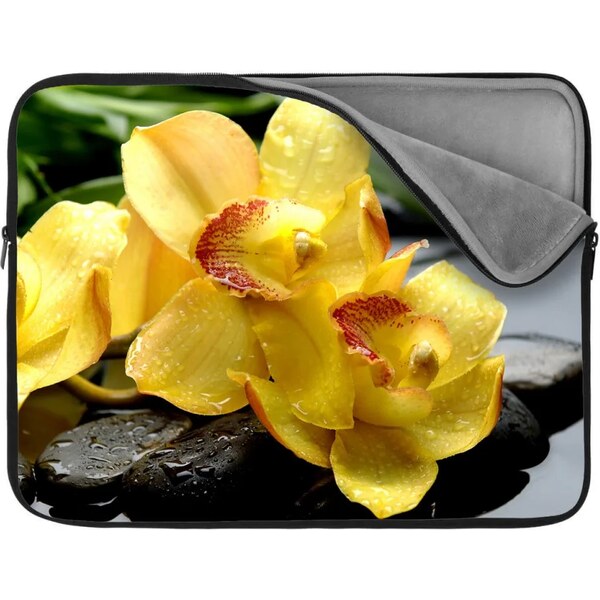 Sablio Obal na notebook Žltá orchidea 65426552