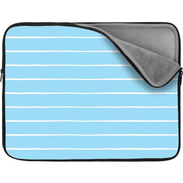 Sablio Obal na notebook Biele linky na modrej 65427020