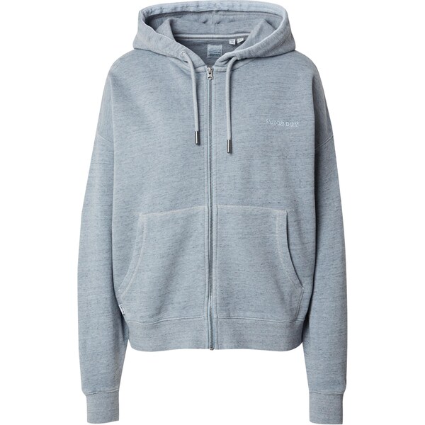 Superdry Tepláková bunda Essential dymovo modrá 66846619