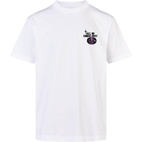 Cleptomanicx Tričko Rien orgovánová / čierna / biela 66846651