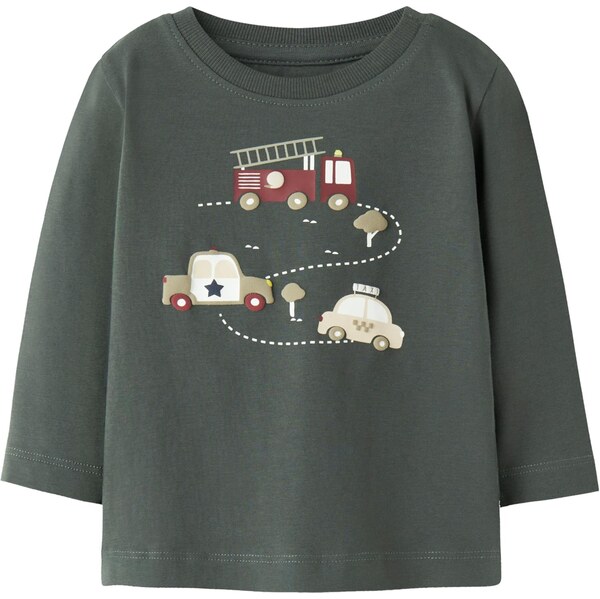 NAME IT Tričko NBMTHOMAS béžová / tmavosivá / červená / biela 66846796