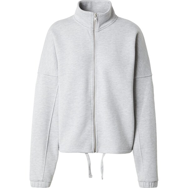 Aimn Športová mikina so zipsom Campus sivá melírovaná / čierna 66846826