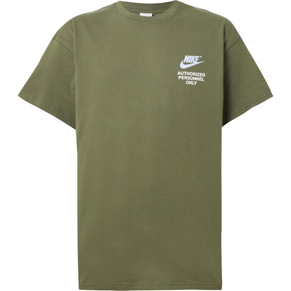 Nike Sportswear Tričko svetlomodrá / olivová / biela 66846886