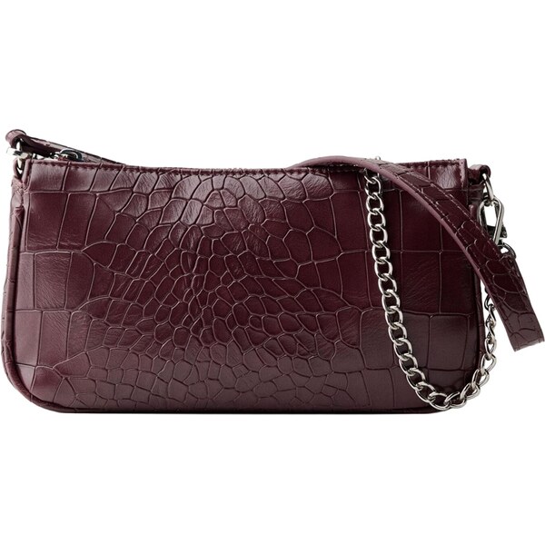 Bershka Kabelka na rameno vínovo červená 66846957