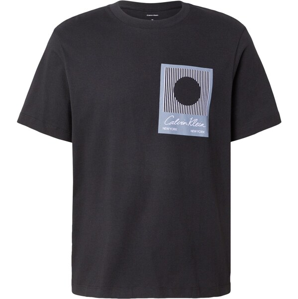 Calvin Klein Tričko pastelovo fialová / čierna 66847012