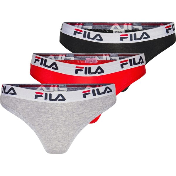 FILA Tangá sivá melírovaná / červená / čierna / šedobiela 66847094