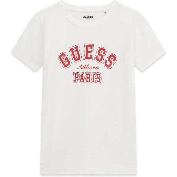GUESS Tričko červená / biela 66847101