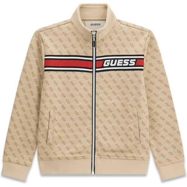 GUESS Tepláková bunda ACTIVE béžová / červená / biela 66847131