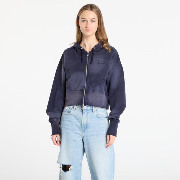 Mikina DIME Cropped Zip Hoodie Navy Washed M 66849822