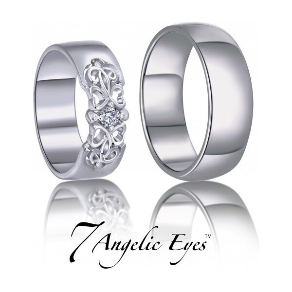 Ligot Strieborné obrúčky 7 Angelic Eyes AE044 66848901