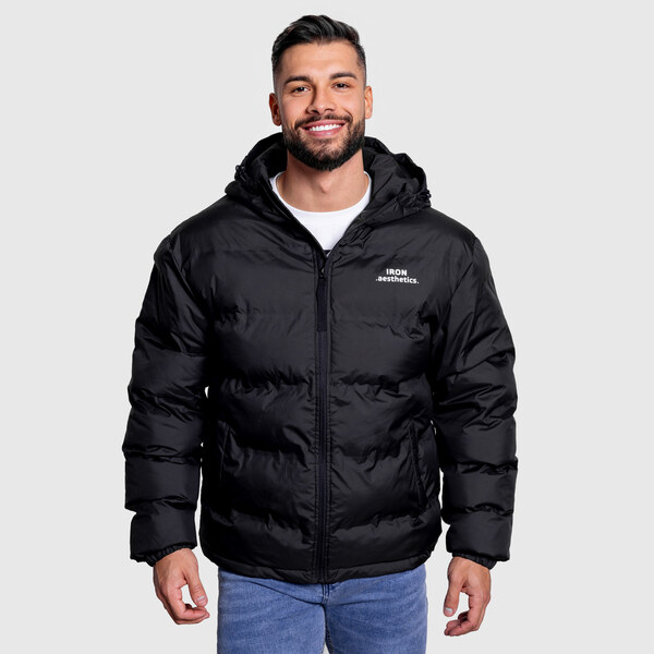 Pánska bunda Iron Aesthetics Zenit Puffer, čierna 66852670