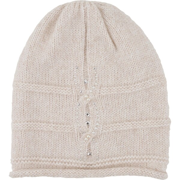 Vlnka Vlnená čiapka Merino s ozdobou Nagoya prírodná veľkosti 66852865