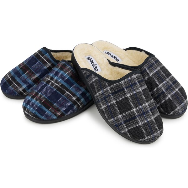 Vlnka Dvojité balenie pánskych papúč komfort s ovčou vlnou Merino 66852867