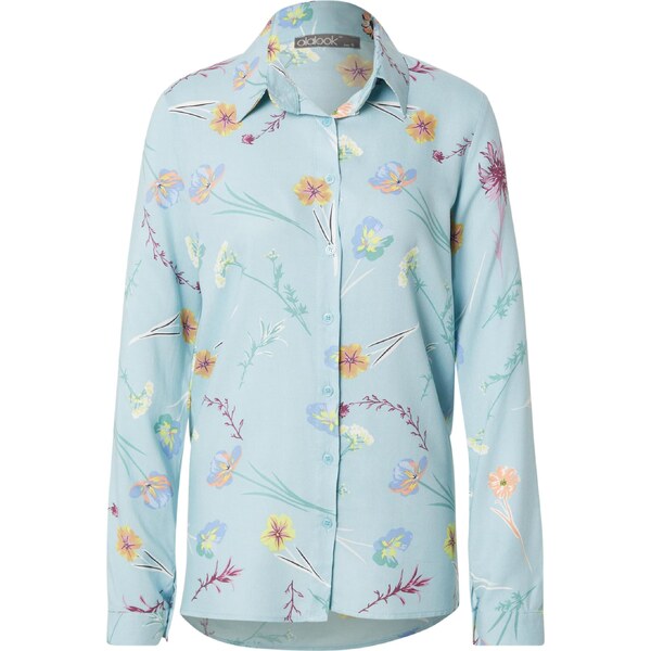 olalook Blúzka svetlomodrá / medová / jedľová / baklažánová 65853413