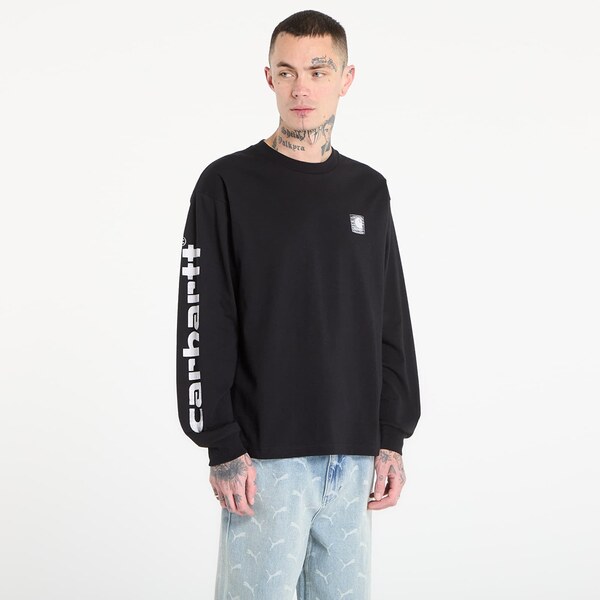 Tričko Carhartt WIP L/S Archive Script T-Shirt UNISEX Black XL 66855082