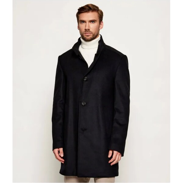 Joop! Vlnený kabát 17 JC-21Maron | s prímesou kašmíru 58270901