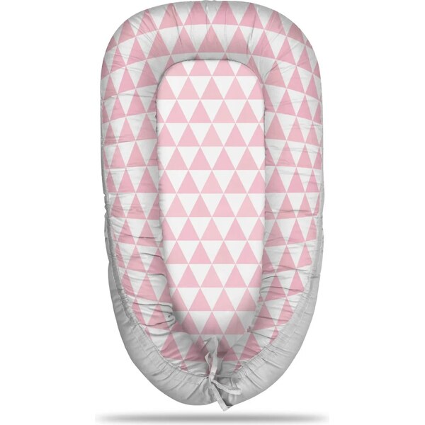 Sablio Hniezdočko pre bábätko Ružové a biele trojuholníky 65114032