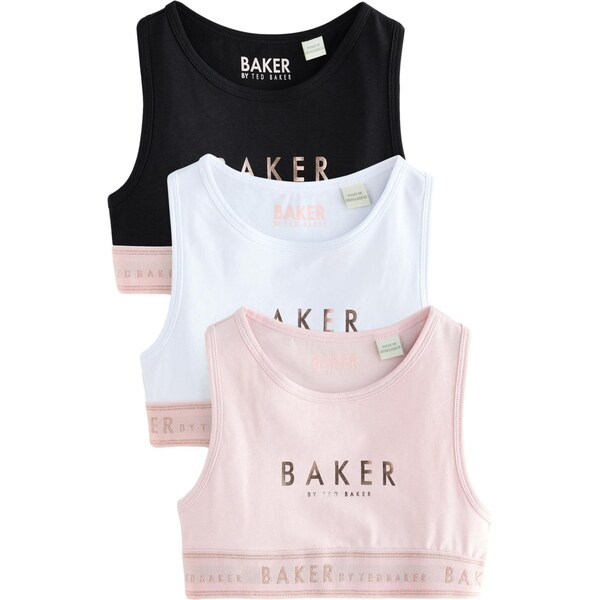 Baker by Ted Baker Top ružové zlato / ružová / čierna / biela 66858318