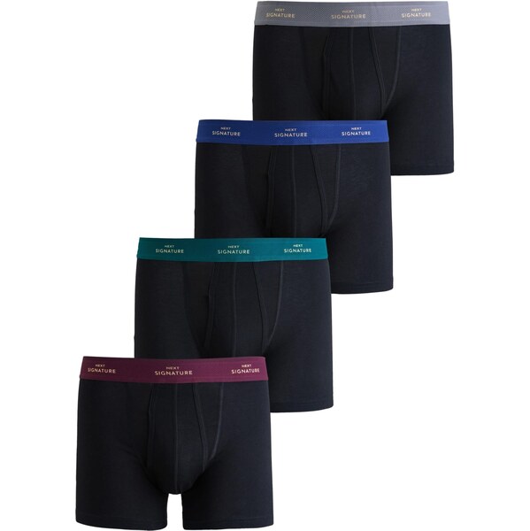 Next Boxerky modrá / sivá / tmavozelená / purpurová / čierna 66858601