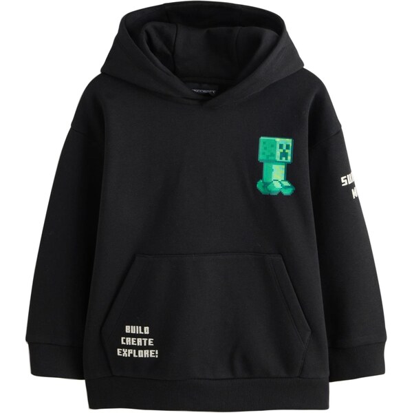 Next Mikina Minecraft zelená / smaragdová / čierna / biela 66858727