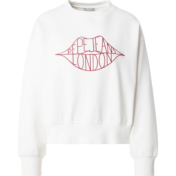 Pepe Jeans Mikina Bernis slonová kosť / červená 66858725