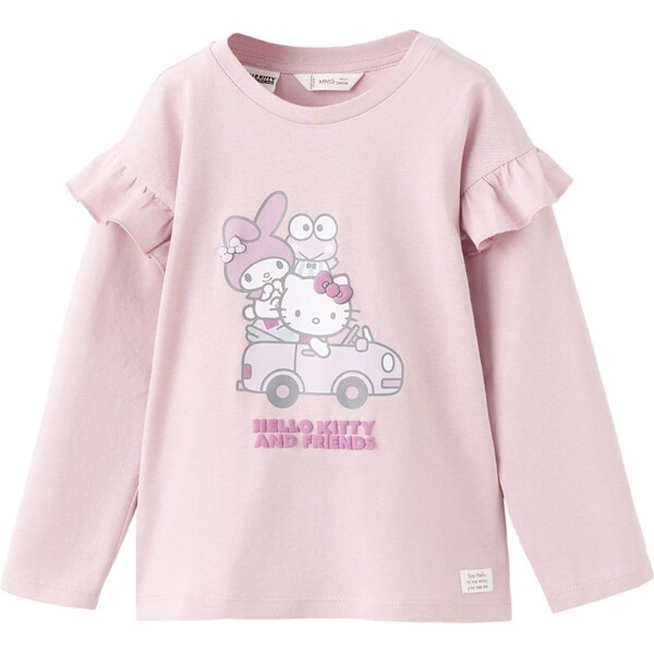 MANGO KIDS Tričko HKCAR fialová / ružová / ružová / biela 66858760