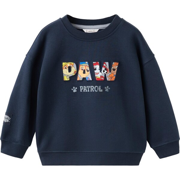 MANGO KIDS Mikina PAWEMB modrá / námornícka modrá / žltá / svetlosivá 66858764