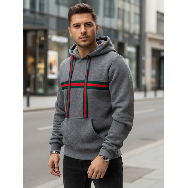 DStreet Štýlová pánska mikina s kapucňou 66856609