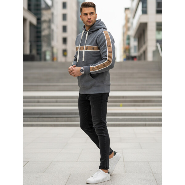 DStreet Štýlová pánska mikina s kapucňou 66856607