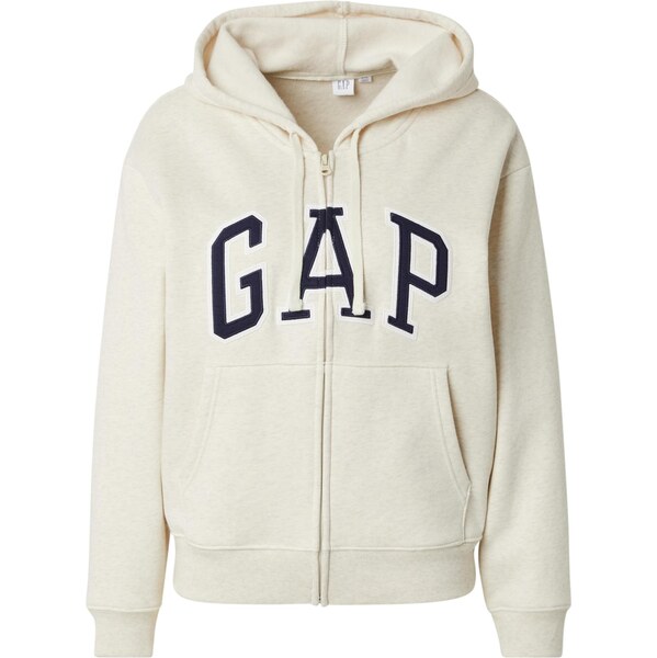 Gap Petite Tepláková bunda HERITAGE béžová / námornícka modrá / biela 66858947