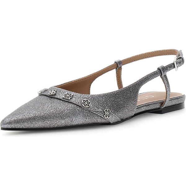 GUESS Baleríny s ramienkom DORLEE3 striebornosivá 66858958