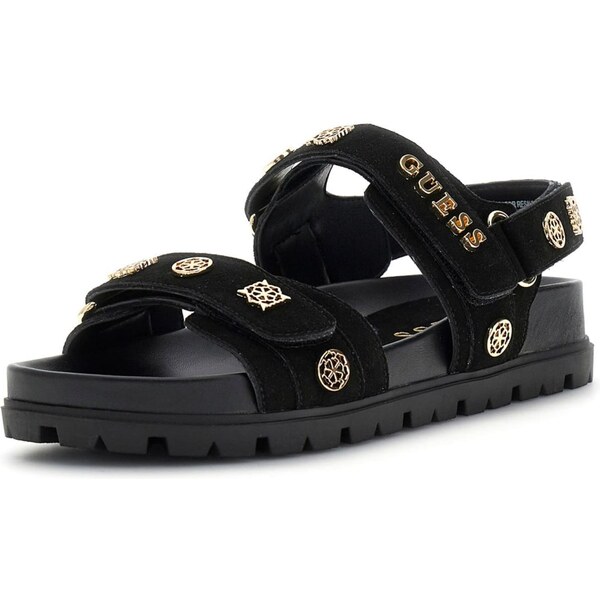 GUESS Remienkové sandále FLORIZI zlatá / čierna 66858920