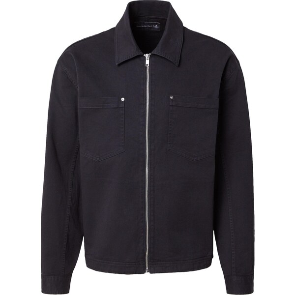 Abercrombie & Fitch Prechodná bunda čierny denim 66859084