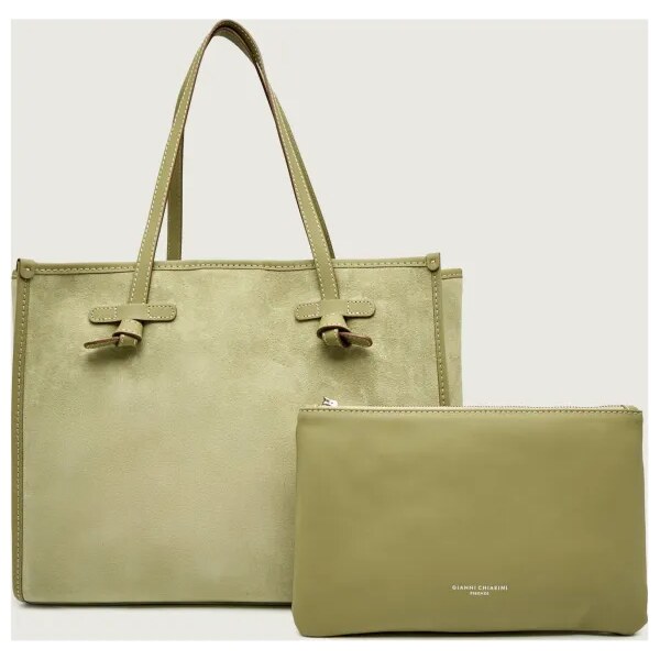 GIANNI CHIARINI Shopper kabelka + príručná taštička MARCELLA | semiš 66853156