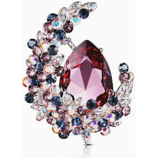 SWAROVSKI Elements Swarovski e. luxusná dámska brošňa Art of Shine 66862801