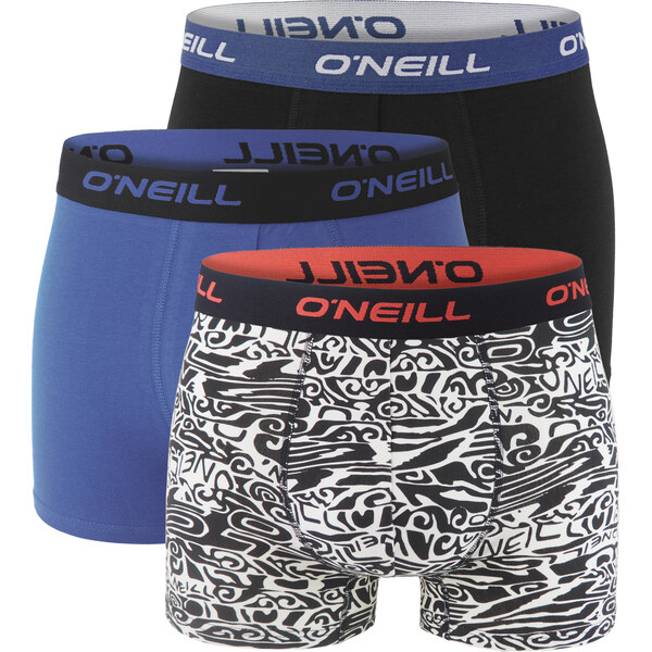 ONEILL - boxerky 3PACK cotton stretch active blue & outer space tones 66862861