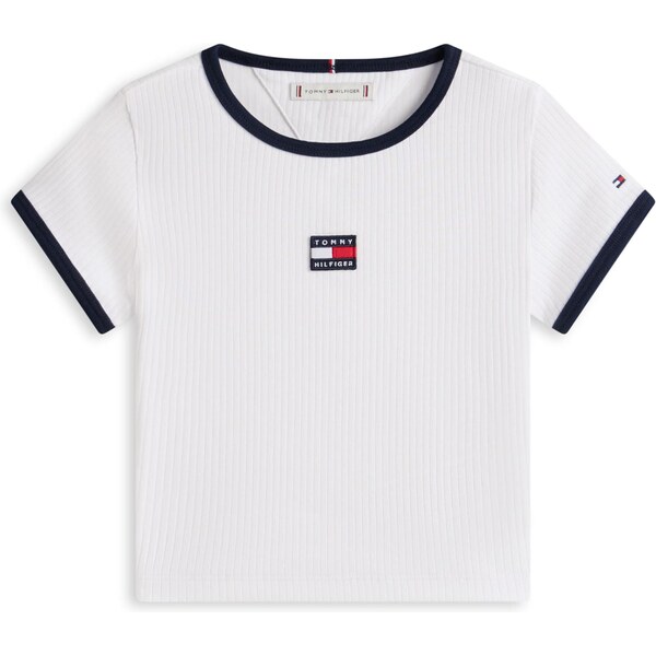 TOMMY HILFIGER Tričko HERITAGE námornícka modrá / biela 66865830