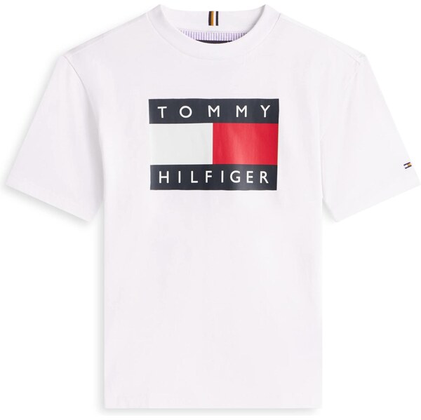 TOMMY HILFIGER Tričko HERITAGE námornícka modrá / svetločervená / 66865835